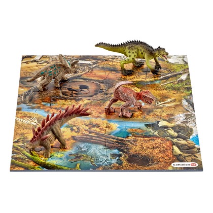 Мини-динозавры и пазл Заводь