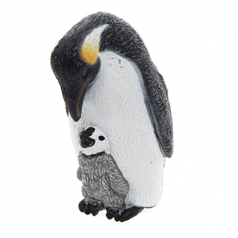 Императорский пингвин с птенцом