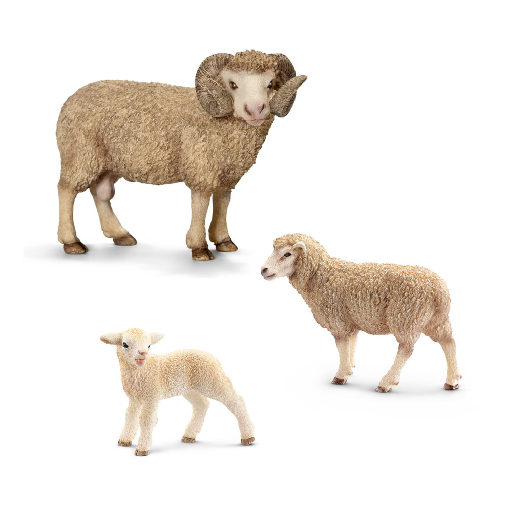 Баран, овца и ягнёнок sch13744 от Schleich за 1 815 руб. Купить в  официальном магазине Schleich