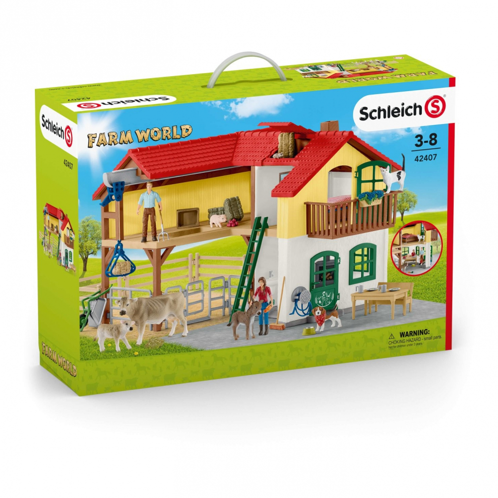 Набор Schleich Ферма с хлевом и животными 42407 от Schleich за 19 439 руб.  Купить в официальном магазине Schleich