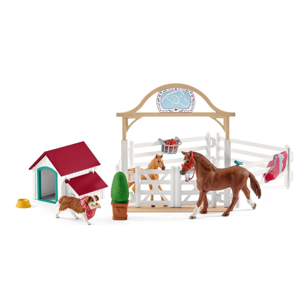 Лошади для гостей Ханны с собакой Руби (уценка) 42458/14598u от Schleich за  4 299 руб. Купить в официальном магазине Schleich