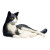 Фигурка Konik Mojo Кошка, чёрно-белая, лежащая