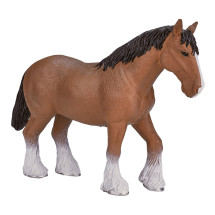 Фигурка Konik Mojo Лошадь Клейдесдаль, коричневая